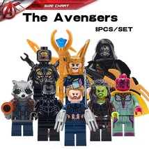 8pcs Super Heroes Avengers Infinity War Rocket Outriders Gamora Minifigure  - £13.53 GBP