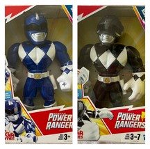 NEW Playskool Mega Mighties Power Rangers Blue &amp; Black Action Figures New 10” - £18.86 GBP