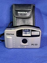 Pentax 35mm Easy Film Camera PC-33 - Wide Lens, Flash- Read Description - £74.73 GBP