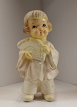 Vintage Japanese Bisque porcelain Hakata? figurine, 4-1/4&quot; tall. - $246.21 MXN