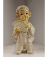 Vintage Japanese Bisque porcelain Hakata? figurine, 4-1/4&quot; tall. - $12.99
