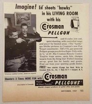 1957 Print Ad Crosman Pellguns Target Practice Fairport,NY - £8.25 GBP