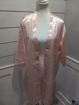 Bridesmaid Satin Women Robe Kimono Size Large Light Pink - $6.99