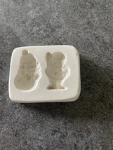 Snowman &amp; Santa Claus Open Pour Ceramic Mold  - $65.79 MXN