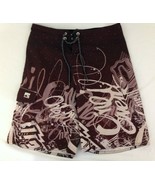 O&#39;Neill Men&#39;s Maroon Board Shorts Swim Trunks Size 30 - $10.88