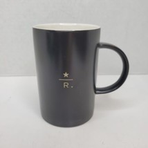 Starbucks Reserve Roastery Gold Star R Black Matte 12 oz Coffee Mug 2013 Ltd Ed - £21.99 GBP