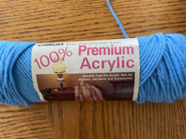 Caron Premium Acrylic Aran Weight Soft Yarn color 2515 Sky Blue - £3.63 GBP