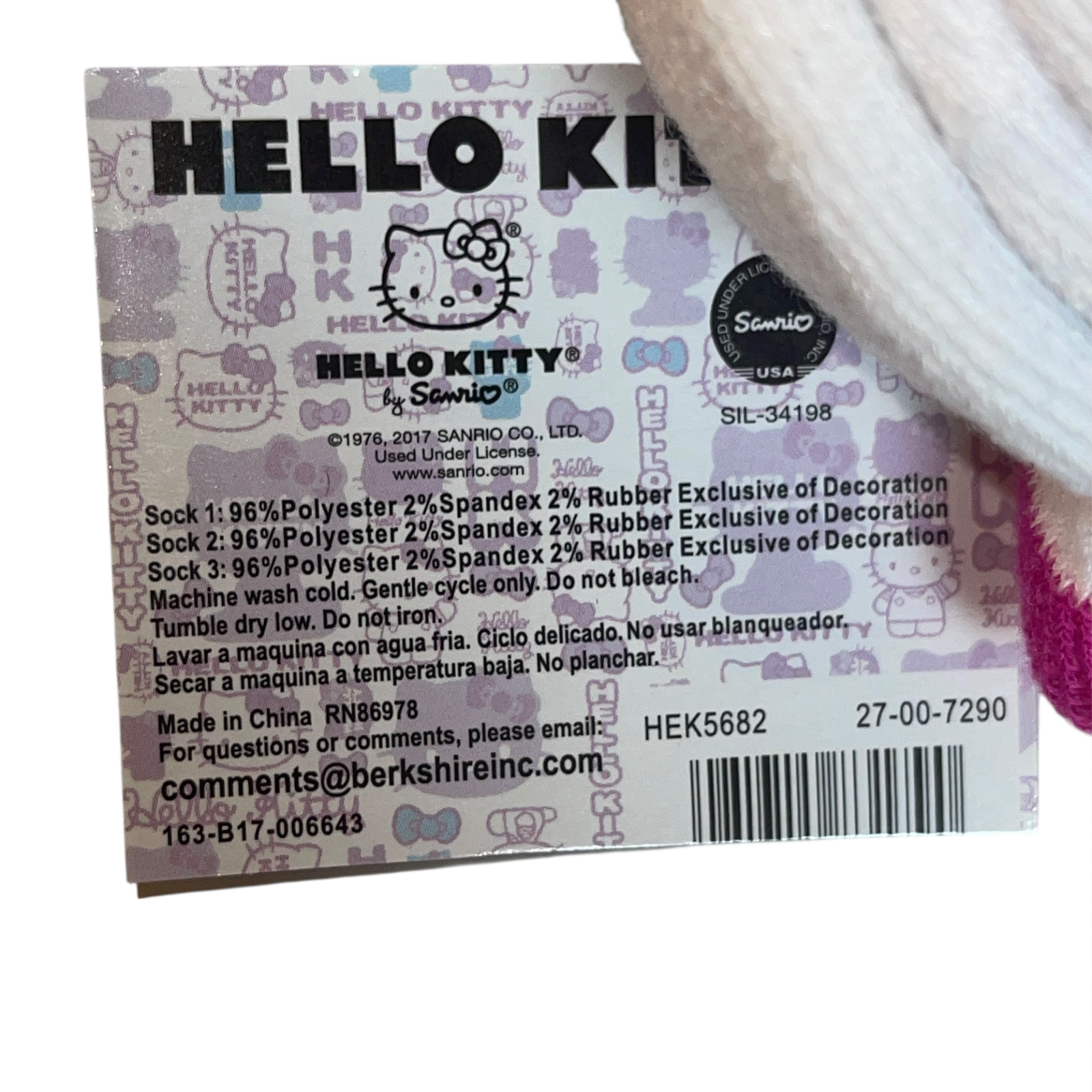 New Sanrio HELLO KITTY No-Show Socks 9 Pairs Sock Lot Women's Item image 13