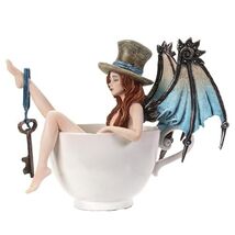 Steampunk Bath Fairy Figurine, Resin, Multicolor, Tabletop Decoration - $49.48