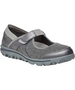 Propet Onalee Stretchable Jersey Shoe-Grey/Silver-Wide-7.5 - $95.67 CAD