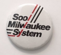 Milwaukee System Railroad Train Button Pin 2.25&quot; Vintage Pinback - $12.00