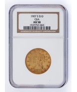 1907-S G $10 Or Liberty Tête Classé Par NGC Comme AU-58 ! Publié Par Gsa - $7,207.66 CAD