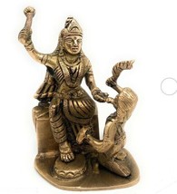 Baglamukhi Pitambari Bagla devi handmade Brass divine idol religious puja Gift - £47.19 GBP