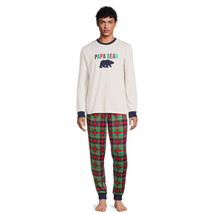 Dearfoams Men&#39;s Plaid Bear Matching Family Pajamas Set, 2-Piece Size 3XL... - $492.22 MXN