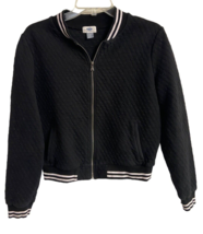 Old Navy Jacket Womens Quilted  Full Zip Long Sleeved Size S Striped Trim - £10.57 GBP
