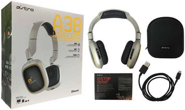Astro A38 Bluetooth Wireless Headset NFC 3.0 Noise Canceling Music & Talk White - $29.99