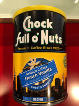 CHOCK FULL OF NUTS FRENCH VANILLA GROUND COFFEE 10.2OZ - £9.58 GBP