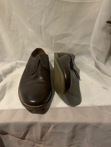 TOP MAN  SIZE-10  BROWN Leather Formal Shoes  100% GENUINE Express Shipping - $28.84