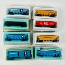 Bachmann HO Scale Train Cars Set Of 8 with Boxes Route Rock Union Pacific &amp; More - $85.49