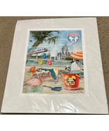 SIGNED David Doss Walt Disney Beach Scene Art Print ~ Magical Greetings ... - $2,810.69 MXN