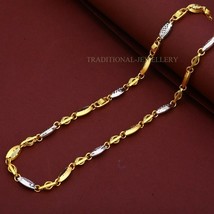 Unisex Italian Turkey chain 916% 22k Gold Chain Necklace Daily wear Jewelry 52 - £3,039.80 GBP+