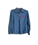 Harrington Denim Shirt Mens Size Medium Operation Military Embrace Butto... - $14.85