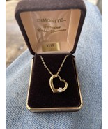 1x Vintage Heart Necklace  Delicate Box New 15” Chain - $397.80 MXN