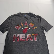 NBA Miami Heat T-Shirt Men's Cotton Blend Gray Short Sleeve Graphic Size Medium image 9