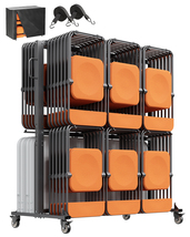 VEVOR Folding Chair Rack 800LBS Dual-layer for 84 Chairs/12 Tables+42 Ch... - $189.90