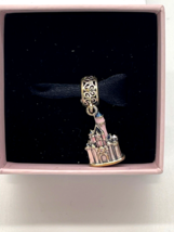Disney Parks Pandora Disneyland Sleeping Beauty Castle Dangle Charm Exclusive DL - £81.26 GBP
