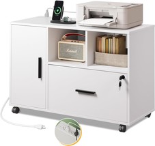 A Locking Filing Cabinet For Home Offices, The Devaise File Cabinet With - $155.97