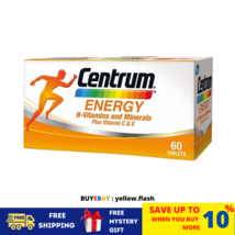 1X60&#39;s New Centrum Energy B-vitaminas y minerales + vitamina C y E envío gratis - $34.80