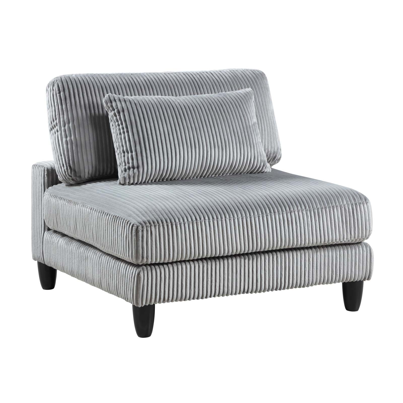 Gray Corduroy Modular Sectional Sofa Set Item image 12