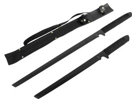 Munetoshi 2pc. Black/Gold/Silver/Rainbow Machete Set Shinobi with Nylon Sheath a - £15.77 GBP