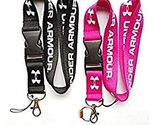 Universal Under Armor Black and Pink Lanyard Keychain ID Badge Holder 2 ... - £11.00 GBP