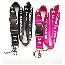 Universal Under Armor Black and Pink Lanyard Keychain ID Badge Holder 2 ... - $13.99