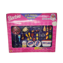 Vintage 1997 Mattel Fun Fixin Picnic Fun Barbie 100% Complete New Color Change - £71.97 GBP