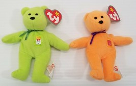 AG) Lot of 2 TY Teenie Beanie Babies McDonalds Happy Meal and Fries Bear... - $5.93