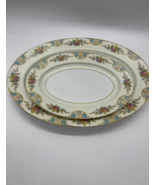 2 Vintage Noritake Floral Decorative Oval Serving Platters 10”, 12” N149 - £23.71 GBP