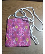 Crossbody Purse Hipster Bag Mini Multicolor Power Flower Pockets - $7.50