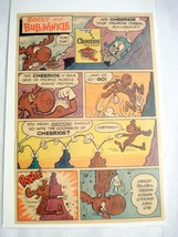 1964 Cheerios Ad Rocky and Bullwinkle Going Up the Mountains General Mills - £6.36 GBP