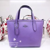 NWT Coach City Mini Tote Bag CW031 Silver/Iris Color - $157.41