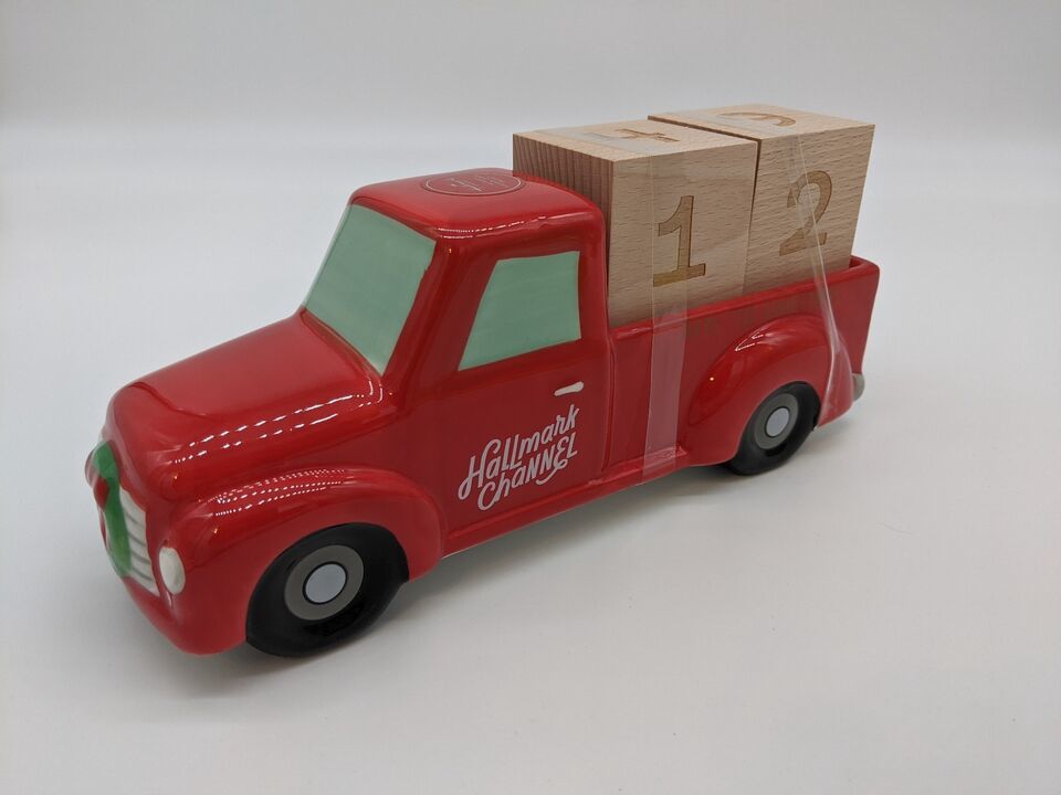 Hallmark Channel - Red Ceramic Truck Countdown to Christmas Calendar - $22.43