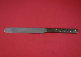 Kozuka by Unknown Bronze Handle Regular Knife with SP Blunt Blade and Birds 9&quot; - £225.35 GBP