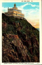Vintage POSTCARD-MT. Tom&#39;s Summit House, MASS-ALT. 1,300 Feet From Cliffs BK33 - £2.77 GBP