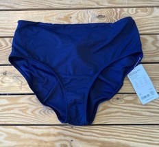 Athleta NWT $59 Women’s Hampton High waist Bikini Bottoms size XL Navy L1 - £17.40 GBP