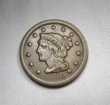 1849 Large Cent VF Coin AM649 - £49.53 GBP