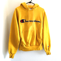 Vtg Champion Spell Out Hoodie Size Small Reverse Weave Hooded Embroidered - £45.55 GBP