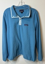 Patagonia Pullover Womens Medium Blue Micro D Snap T Outdoor Hiking Camping - $19.79