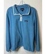 Patagonia Pullover Womens Medium Blue Micro D Snap T Outdoor Hiking Camping - $19.79